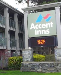 Accent Inn Victoria Hotel opened the next day after the fire